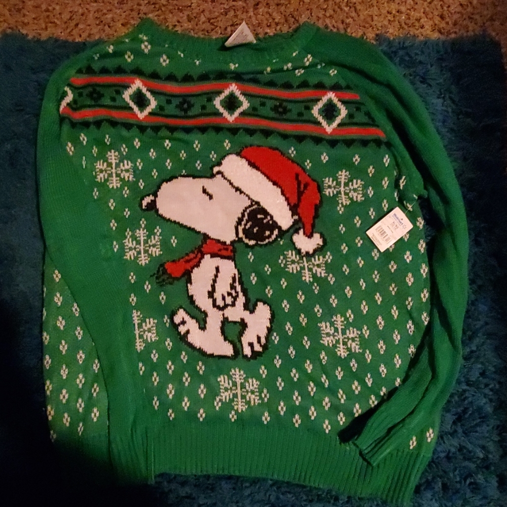 Brand new snoopy Christmas sweater